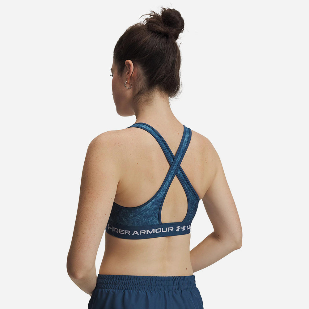 Áo Bra Thể Thao Nữ Under Armour Crossback Mid Print - Supersports Vietnam