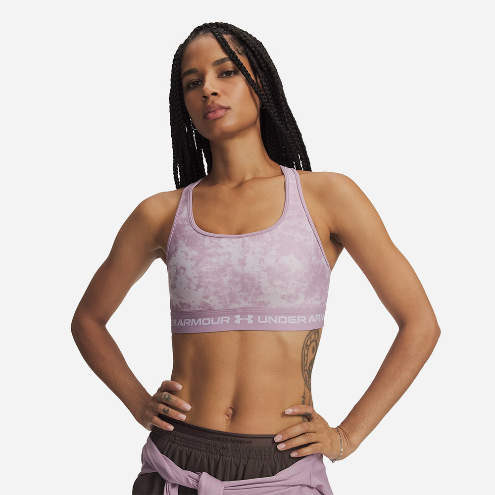 Áo Bra Thể Thao Nữ Under Armour Crossback Mid Print - Supersports Vietnam
