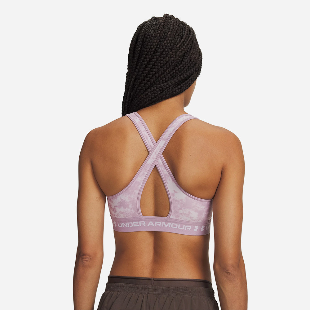 Áo Bra Thể Thao Nữ Under Armour Crossback Mid Print - Supersports Vietnam