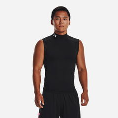 Men's Under Armour Heatgear Mock Tank - Black