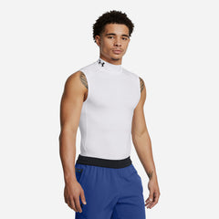 Men's Under Armour Heatgear Mock Tank - White