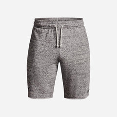 Men's Under Armour Project Rock Terry Shorts - Gray