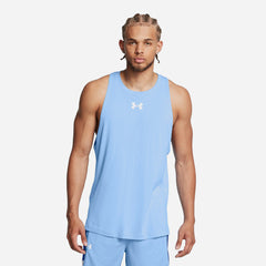 Men's Under Armour Baseline Cotton Tank - Blue