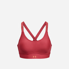 Áo Bra Thể Thao Nữ Under Armour Infinity Mid Covered - Đỏ