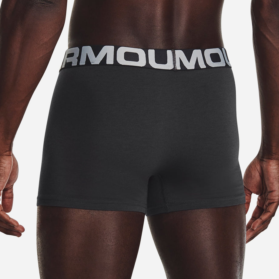 Under Armour - Mens Charged Cotton 3In 3 Pack Underwear Bottoms