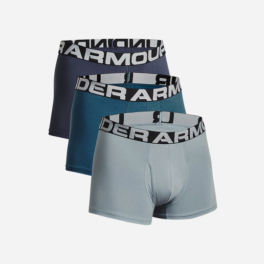 Men's Under Armour Charged Cotton® 3" Boxerjock® Underwear - Gray