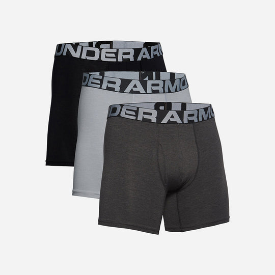 Men's Under Armour Charged Cotton® 6" Boxerjock® Underwear - Gray