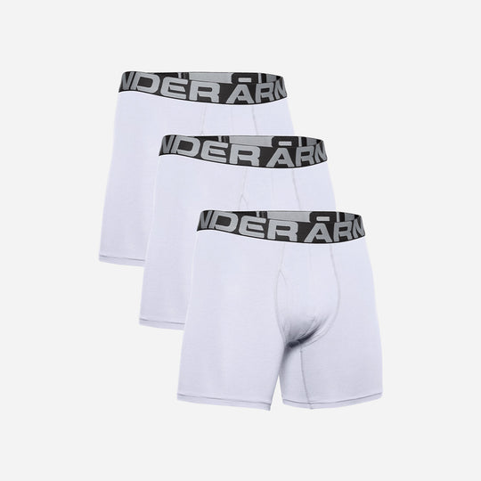 Men's Under Armour Charged Cotton® 6" Boxerjock® Underwear - White