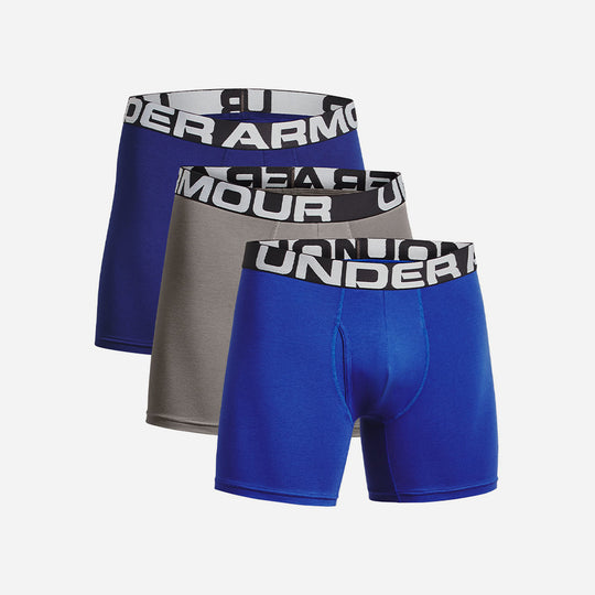 Men's Under Armour Charged Cotton® 6" Boxerjock® Underwear - Blue