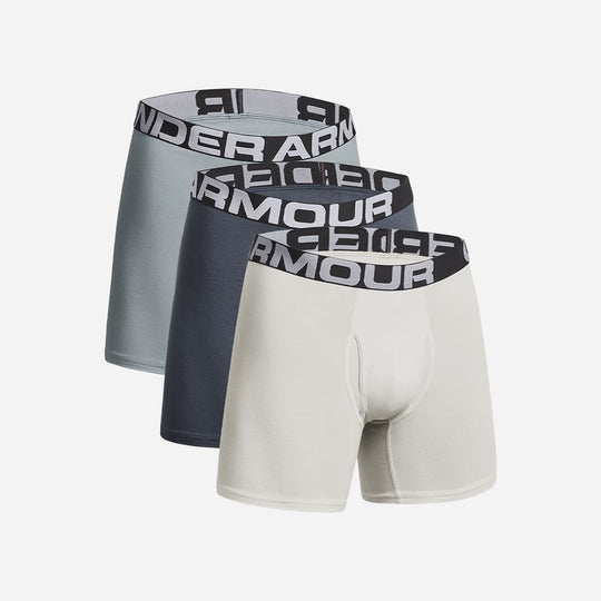 Men's Under Armour Charged Cotton® 6" Boxerjock® Underwear - Gray