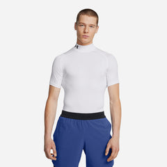 Men's Under Armour Heatgear Mock T-Shirt - White