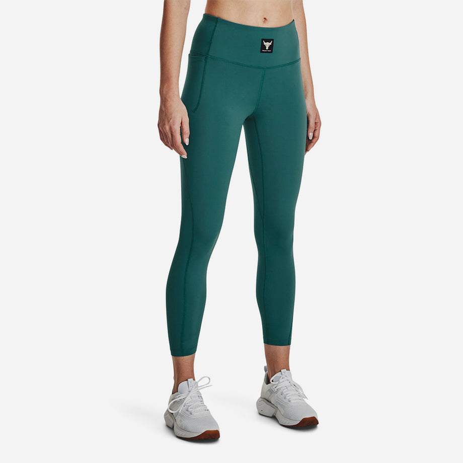 Supersports Vietnam Official, Women's Under Armour Project Rock Meridian Ankle  Tights - Green