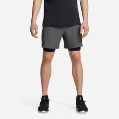 Quần Ngắn Nam Under Armour Vanish Woven 2-In-1 - Xám