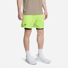 Quần Ngắn Nam Under Armour Vanish Woven 2-In-1 - Xanh Lá