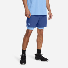 Quần Ngắn Nam Under Armour Vanish Woven 2-In-1 - Xanh Dương