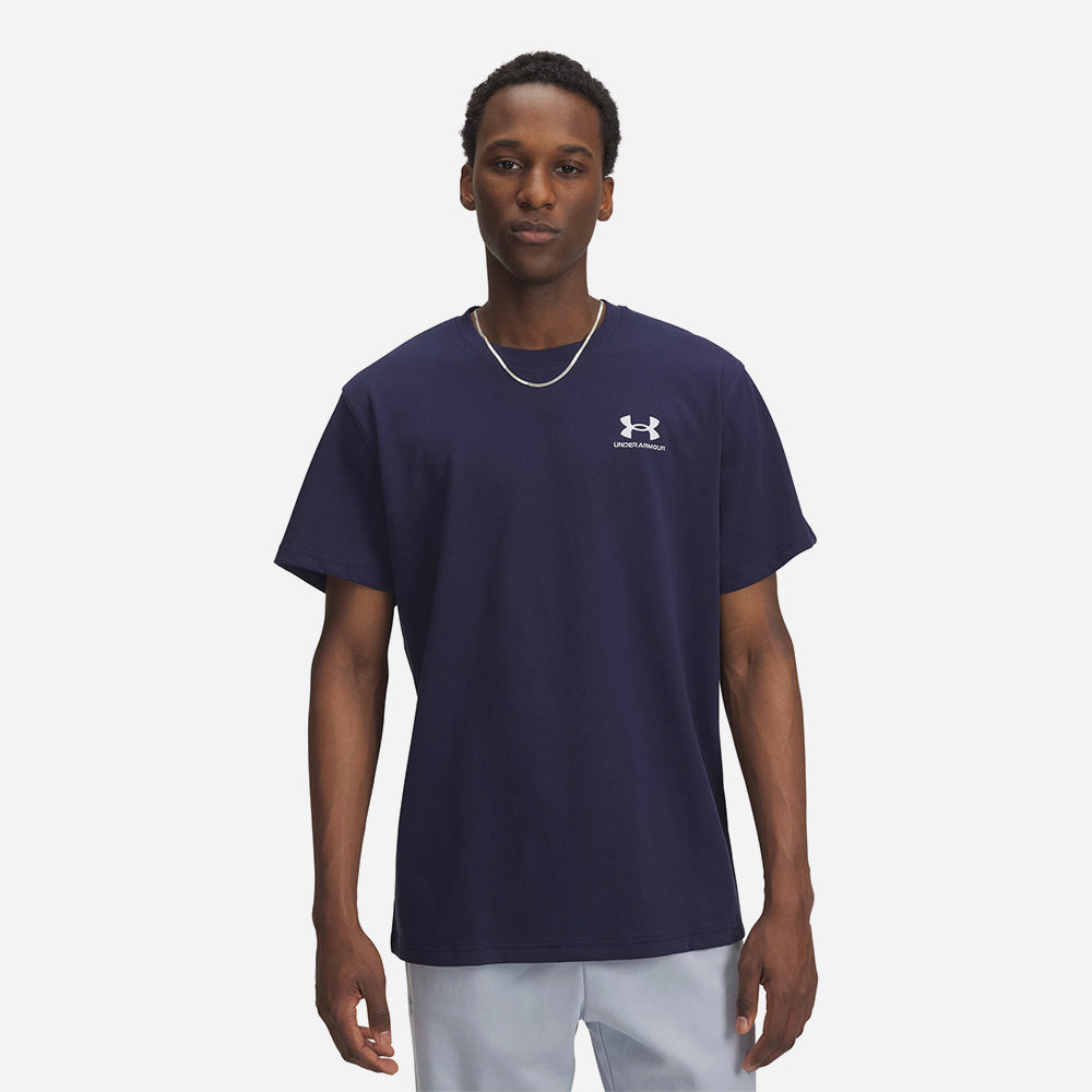 Áo Thun Nam Under Armour Logo Embroidered Heavyweight Short Sleeve - Supersports Vietnam