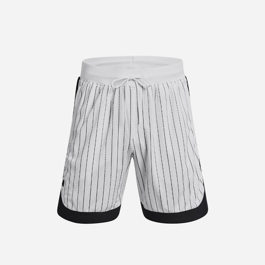Men's Under Armour Curry Mesh 8'' Shorts - White