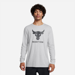 Men's Under Armour Brahma Bull Long Sleeve Tee - Gray