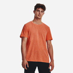 Men's Under Armour Seamless Stride T-Shirt - Orange