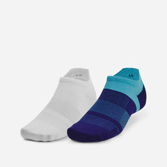 Unisex Under Armour Run Cushion No Show Socks - Blue