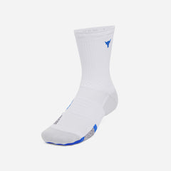 Under Armour Project Rock Armourdry™ Playmaker Mid-Crew Socks - White