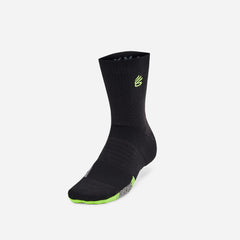 Under Armour Playmaker Mid Quart-Crew Socks - Black