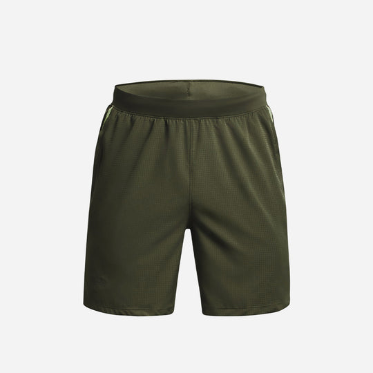 Men's Under Armour Launch 7'' Graphic Shorts - Army Green