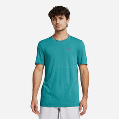 Men's Under Armour Rush Seamless Legacy T-Shirt - Blue