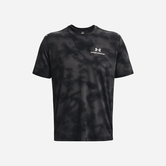 Men's Under Armour Rush Energy Print T-Shirt - Black