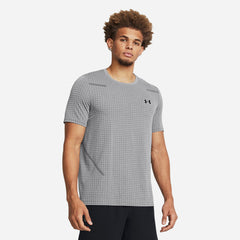 Men's Under Armour Seamle Grid T-Shirt - Gray