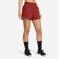 Women's Under Armour Flex Woven 3Inch Shorts - Red