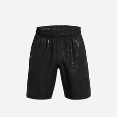 Men's Under Armour Woven Emboss Shorts - Black