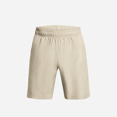 Men's Under Armour Woven Emboss Shorts - Beige