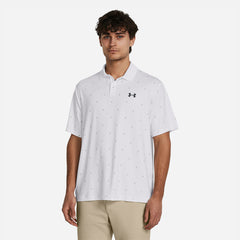 Men's Under Armour Performance 3 Printed Polo - White