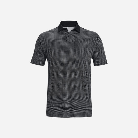 Men's Under Armour To Green Printed Polo Shirt - Black