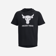 Áo Thun Nam Under Armour Project Rock Terry Short Sleevehd - Đen