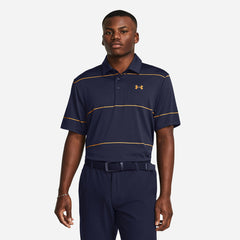 Men's Under Armour Playoff 3.0 Stripe Polo Shirt - Navy