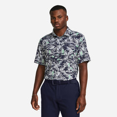 Men's Under Armour Playoff 3 Printed Polo Shirt - Gray