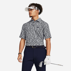 Men's Under Armour Playoff 3 Printed Polo Shirt - Gray