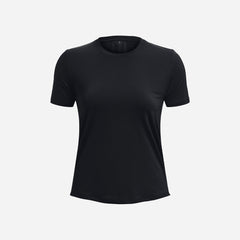 Women's Under Armour Rush Vent Cap T-Shirt - Black