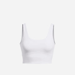 Women's Under Armour Meridian Fitted Crop Tank - White