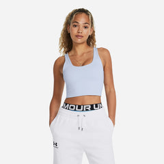 Áo Ba Lỗ Nữ Under Armour Meridian Fitted Crop - Xanh Dương