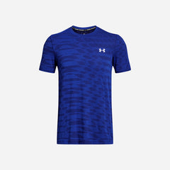 Men's Under Armour Seamless Novelty Short Sleeve T-Shirt - Blue