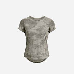 Áo Thun Nữ Under Armour Streaker Speed Camo Short Sleeve - Xám