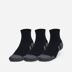 Under Armour Performance Cotton 3-Pack Socks - Black