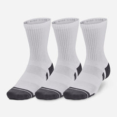 Under Armour Performance Cotton Hi-Quarter Socks - White