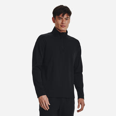 Men's Under Armour Meridian 1/4 Zip T-Shirt - Black