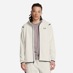 Men's Under Armour Unstoppable Fleece Full-Zip Jacket - Beige