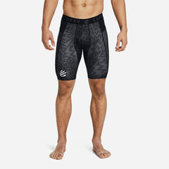 Men's Under Armour Curry Heatgear Printed Compression Tights - Black