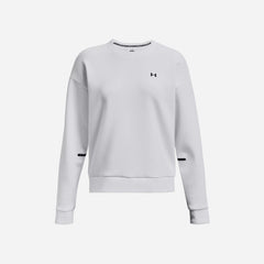 Áo Thun Dài Tay Nữ Under Armour Unstoppable Flc Crew - Trắng